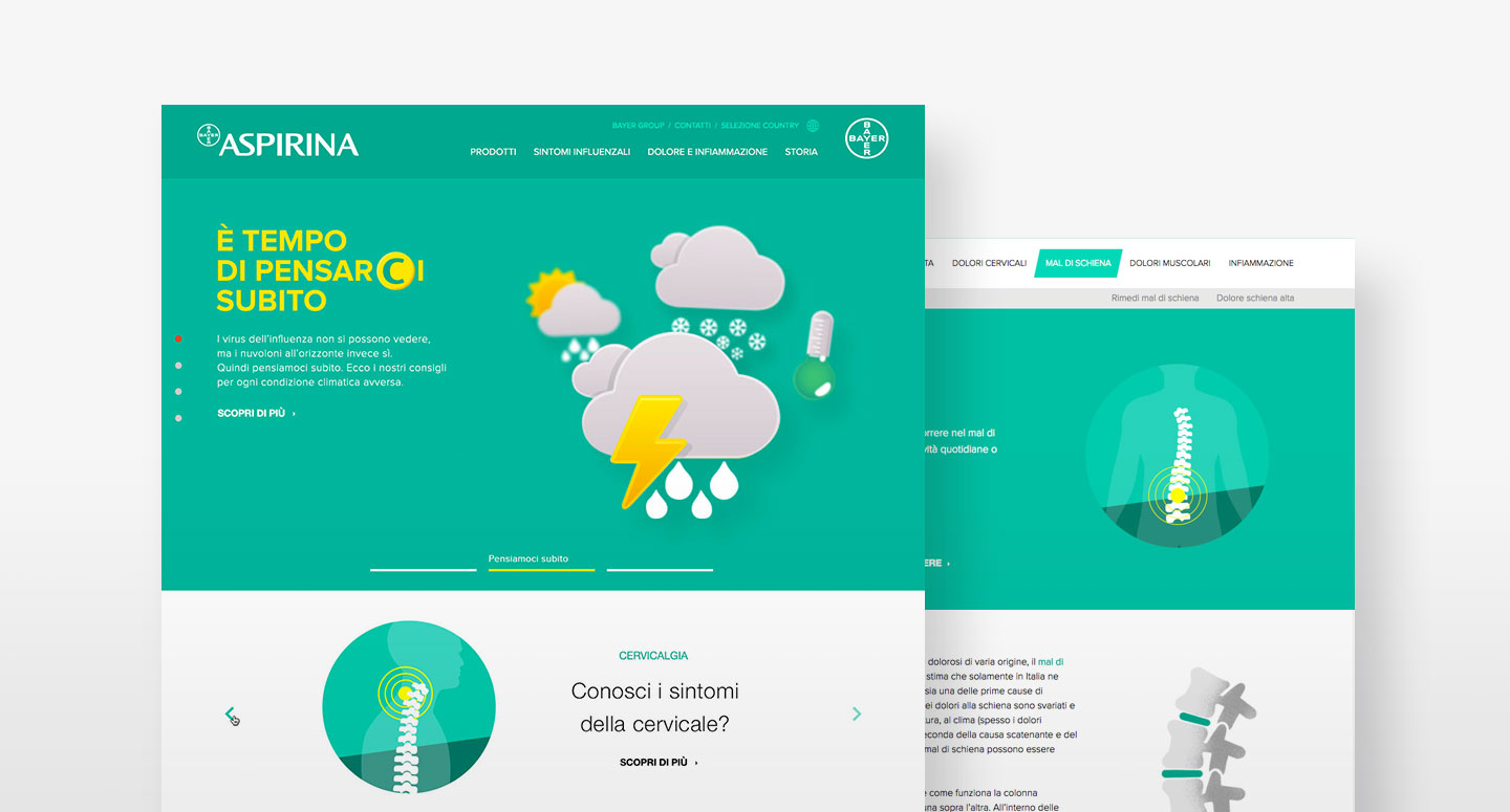 Sitio web de Aspirina