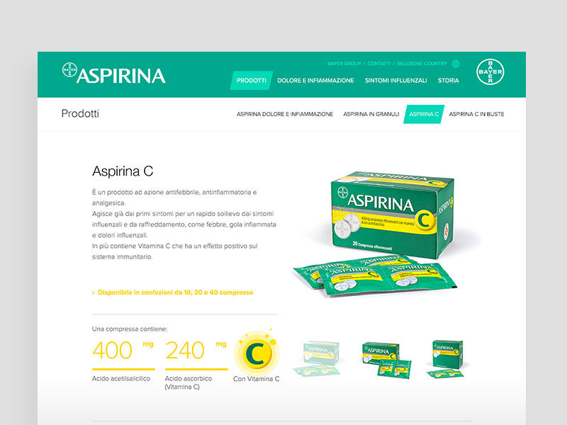 Productos de Aspirina